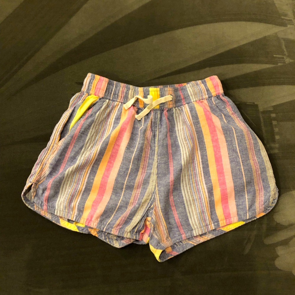 Marine Layer Chambray Striped Shorts: Size Small
